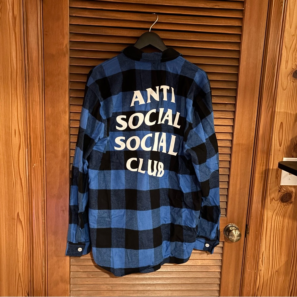 anti social social club flannel